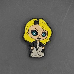 (5/$15) Tiffany Chucky Bride Croc Charm